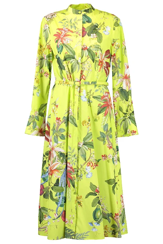 Floral Fauna Dress Casual Short Summer