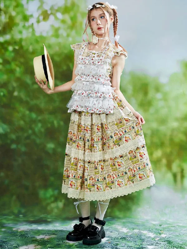 Sweet Cute Skirt Lolita Bowknot Girl Niche Dress【s0000008761】 Tunics Favorite customer