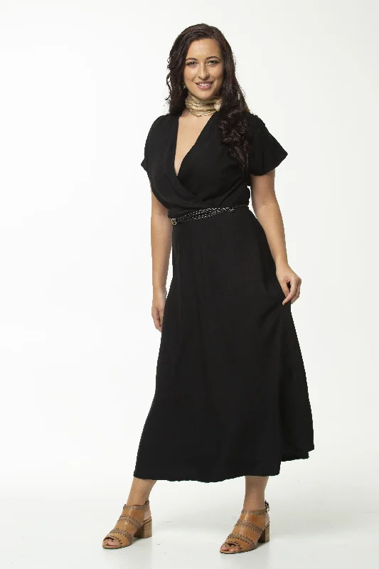 Vesta Greta Dress - Black Tunics Versatile functional