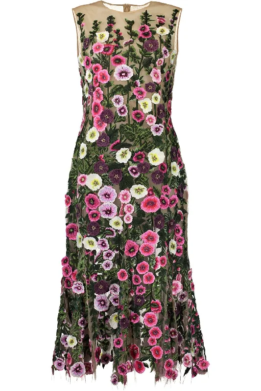 Hollyhock Threadwork Dress Maxi Flowy Bohemian