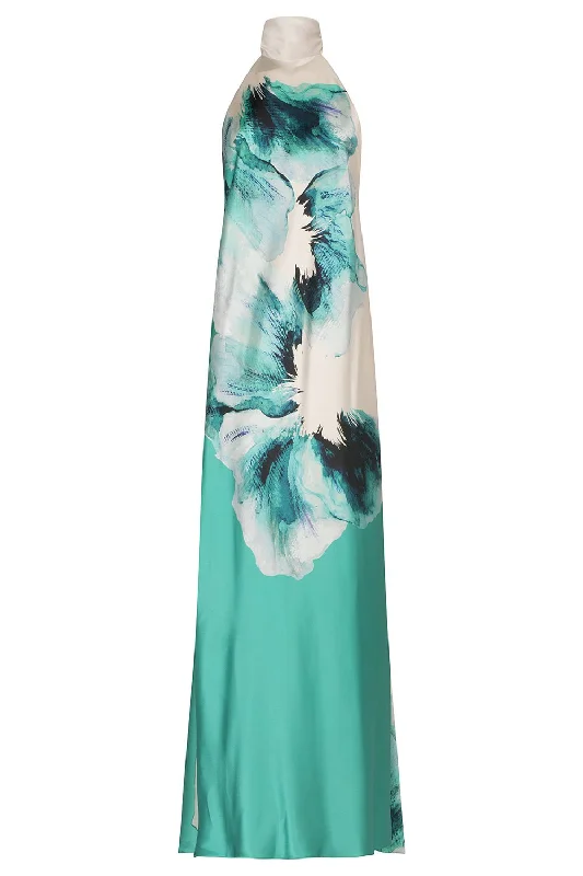 Sherry Dress - Aqua Abstract Wave Tunics Business professional