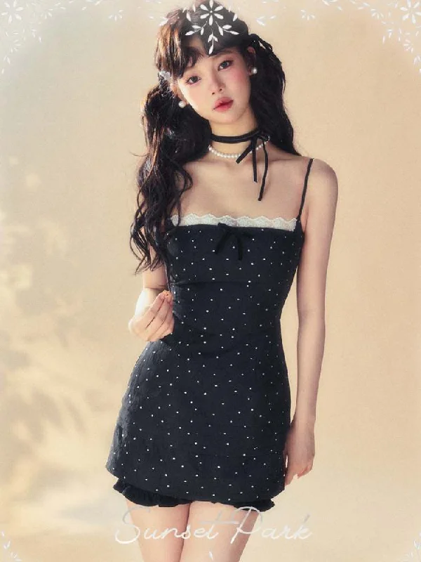 Polka Dot Ribbon Cami Dress【s0000008072】 empire Waist empire