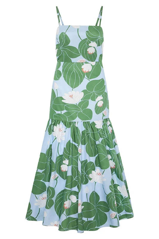 Cordelia Dress - Waterlily Green Tunics Sophisticated sleek