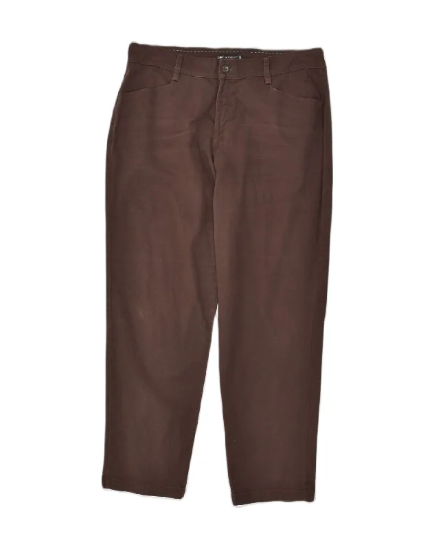 LEE Womens Relaxed Fit Tapered Casual Trousers UK 16 Large W34 L29 Brown Trousers Hiking Durable