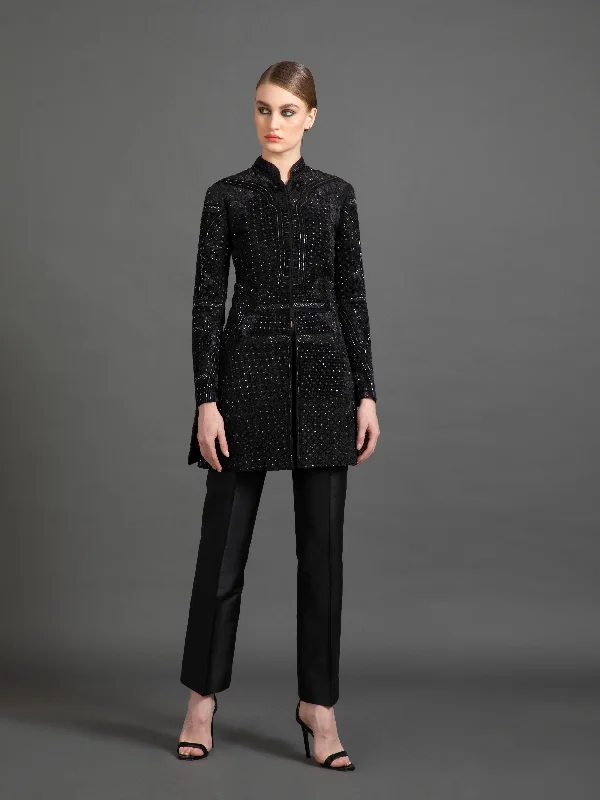 THE SPARKLING BUGLE BANDGALA JACKET Tailored Jacket Straight Jacket A-Line Jacket