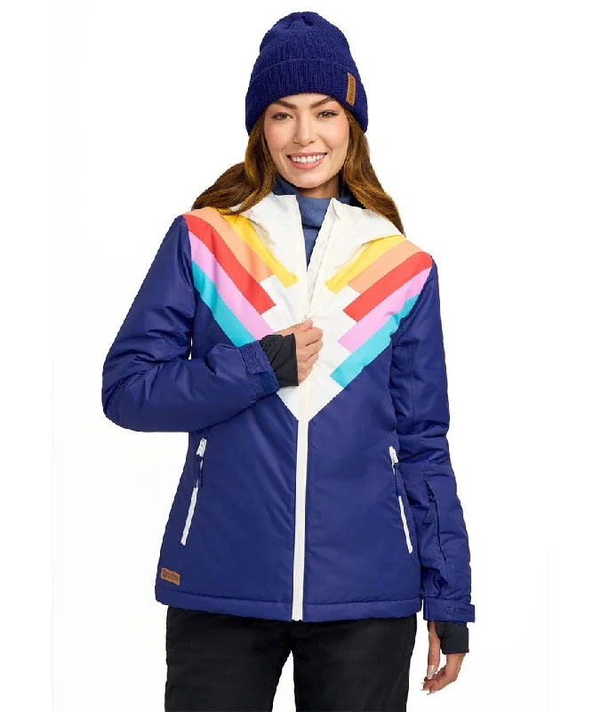 Women's Santa Fe Shredder Snowboard Jacket Belted Jacket Elasticated Jacket Padded Jacket