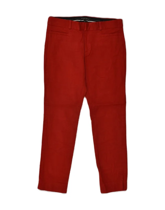 BANANA REPUBLIC Womens Skinny Casual Trousers US 4 Small W30 L28  Red Trousers Mesh Breathable