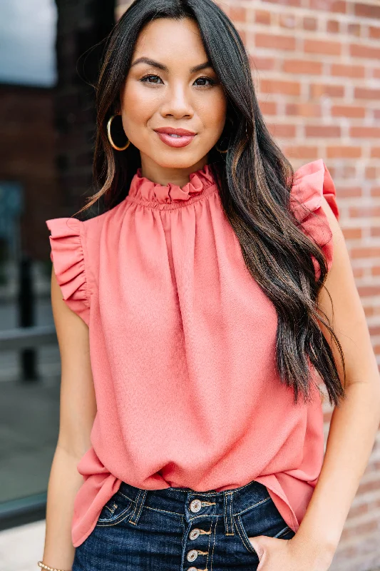 Put It To The Test Mauve Pink Tank flirty tank top