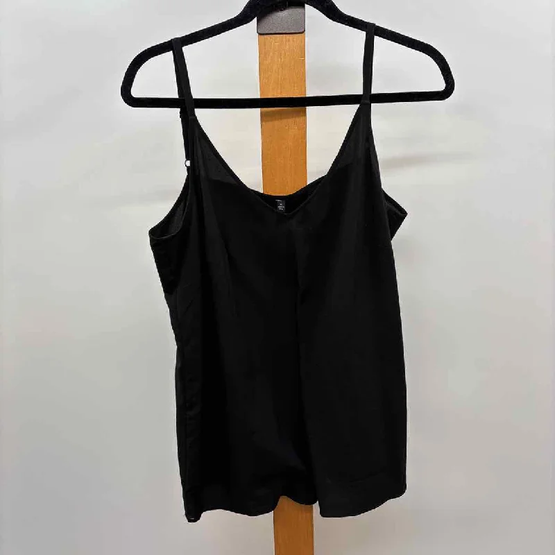 Unbranded Women's Size M Black Solid Tank essential tank top