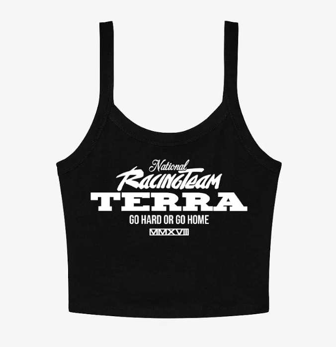 NATIONAL RACE TEAM - SLIGHTLY CROPPED TANK flowy tank top