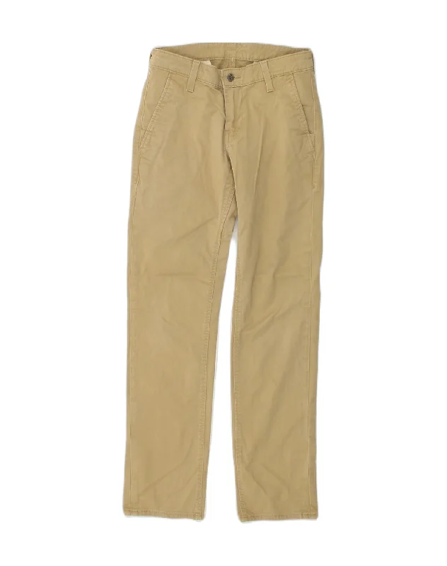 LEVI'S Womens Slim Chino Trousers W28 L32 Beige Cotton Trousers chic fashionable