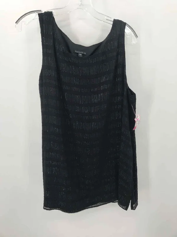 Pre-Owned Eileen Fisher Black Size XL Tank Top flexible tank top