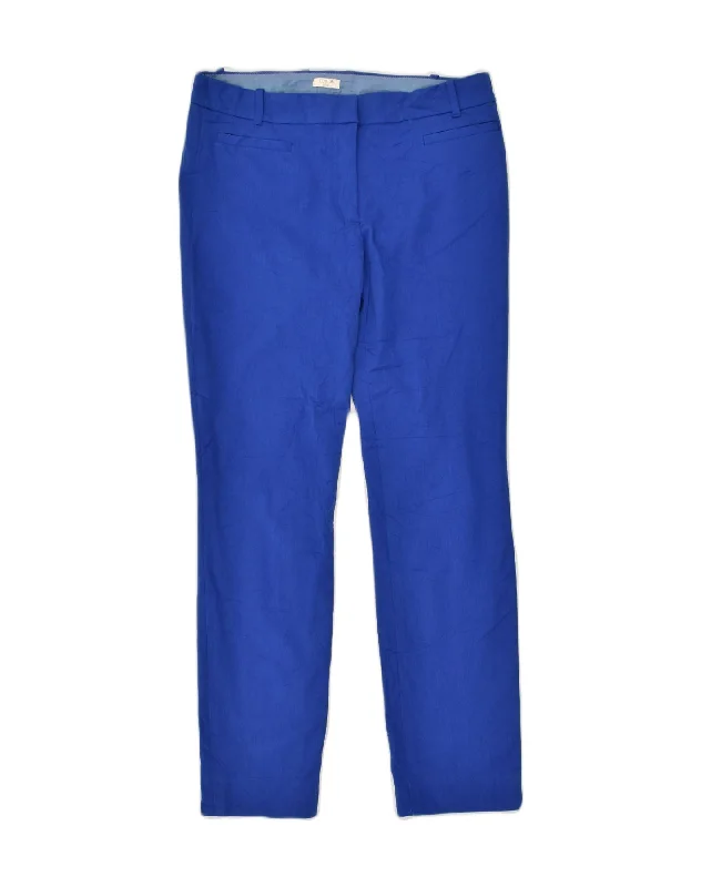 J. CREW Womens Stretch Slim Casual Trousers US 8 Medium W32 L29  Blue Trousers Top Rated