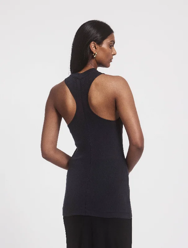 Tyro Tank in Navy crossback tank top