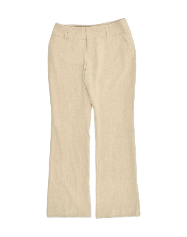 MOSSIMO Womens Bootcut Chino Trousers US 8 Medium W32 L32 Beige Polyester Trousers Recommended Stylist