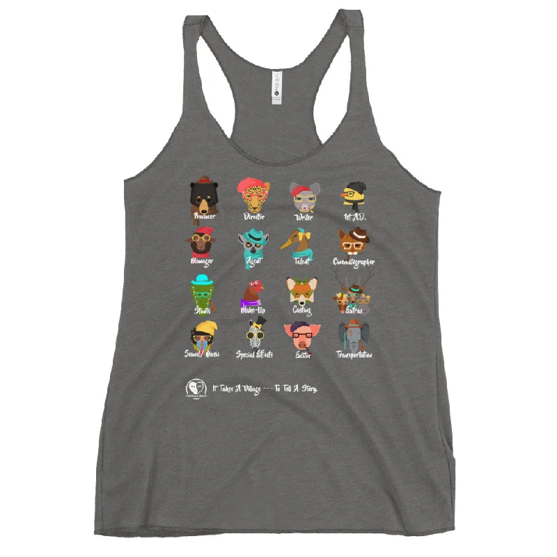 It Takes A Village - Women's Racerback Tank Top cutout tank top