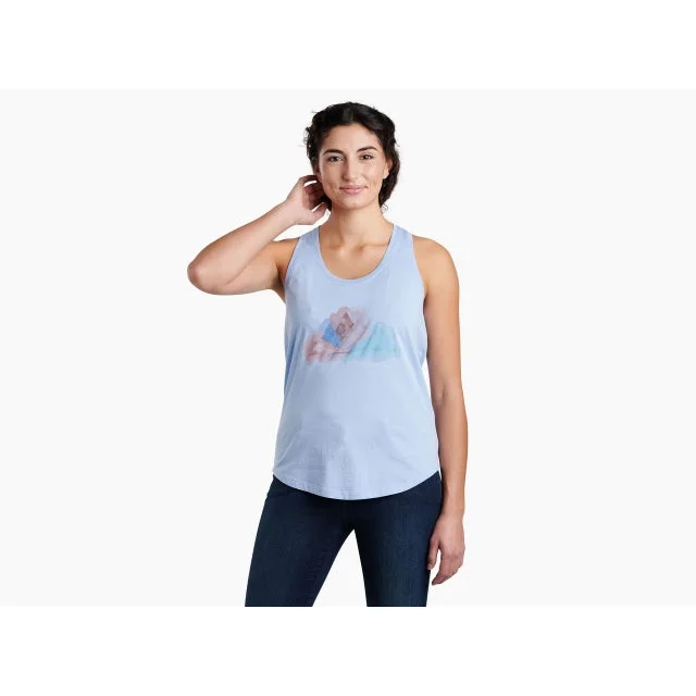 Watercolor Graphic Tank long tank top