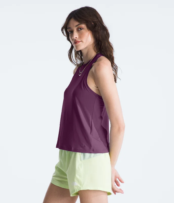 'The North Face' Women's Dune Sky Standard Tank - Black Currant Purple gym tank top