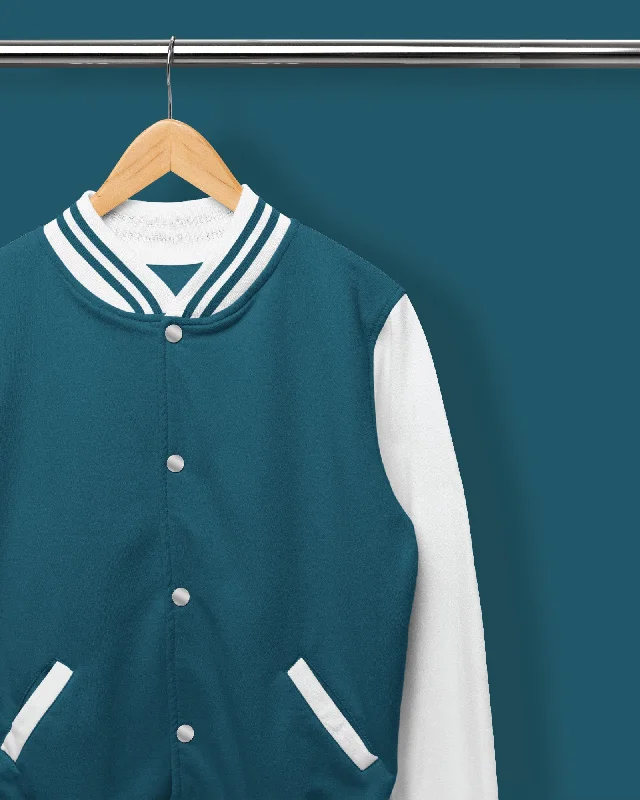 Champion Varsity Jacket: Teal Breeze Mesh Jacket Canvas Jacket Denim Jacket