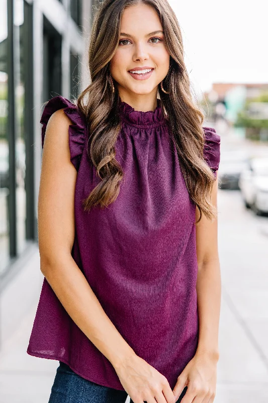 Put It To The Test Plum Purple Tank sexy tank top