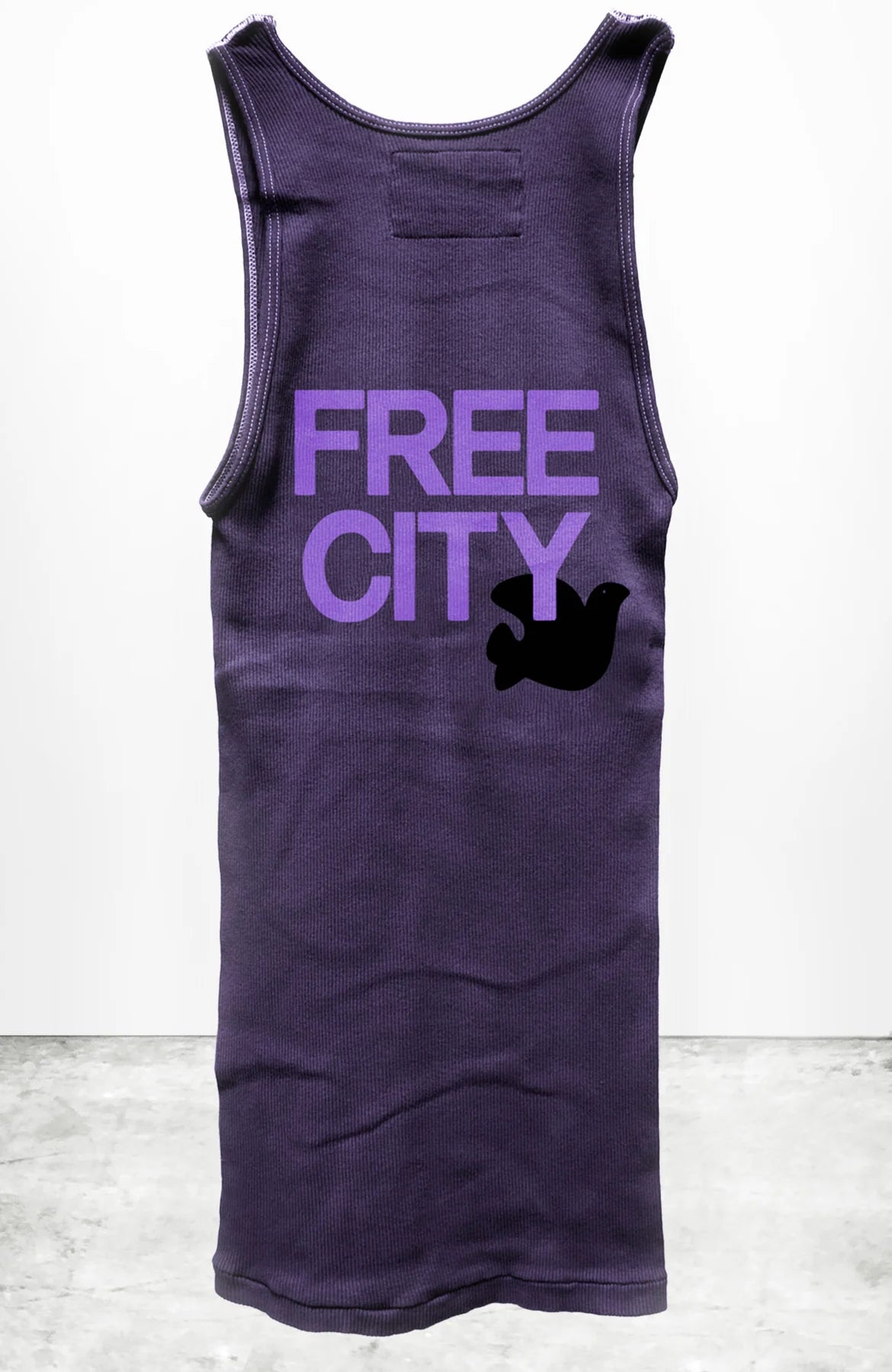 FREECITY RTU/1999 SUPERVINTAGE TANK - PURPLEPLANT comfortable tank top