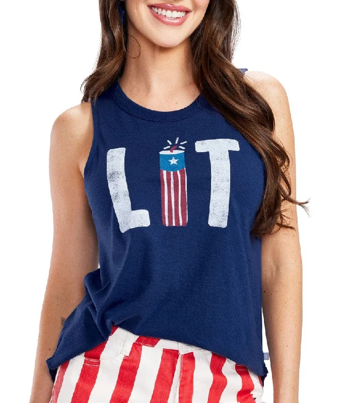 Women's Lit Tank Top fashionable tank top