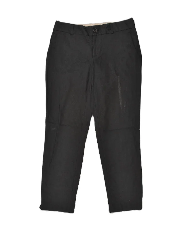 BANANA REPUBLIC Womens Slim Chino Trousers US 4 Small  W34 L30  Black Trousers Sale Discount