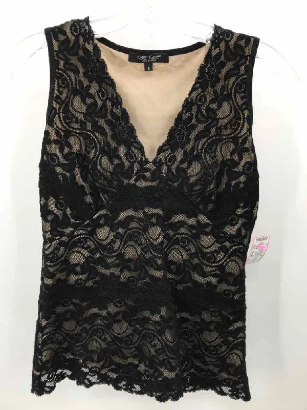 Pre-Owned Karen Kane Black Size Small Tank Top flirty tank top