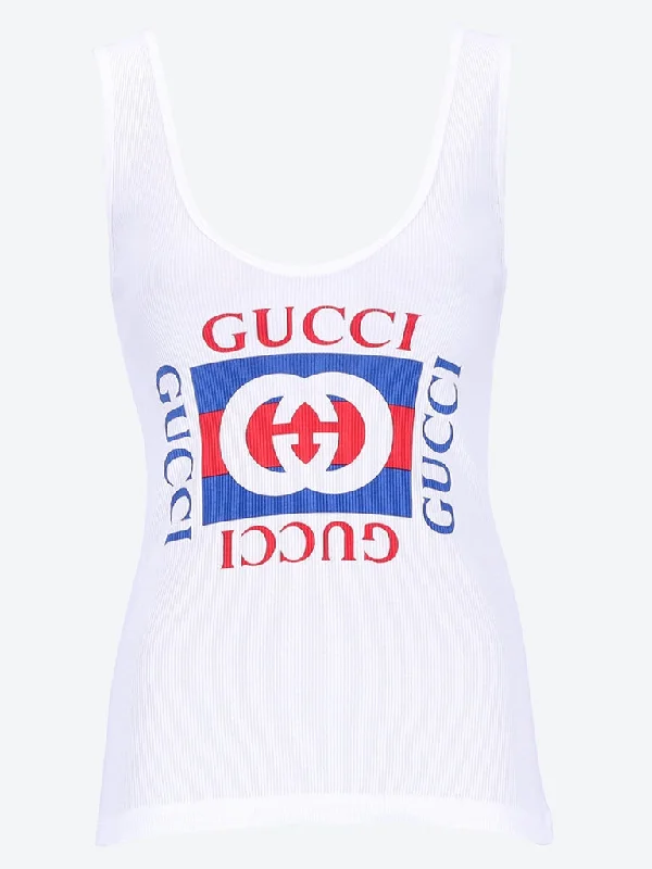 Tank top high neck tank