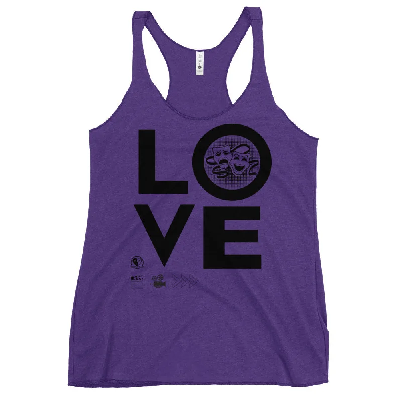 Love Drama Acting Theatre - Women's Racerback Tank Top sage tank top