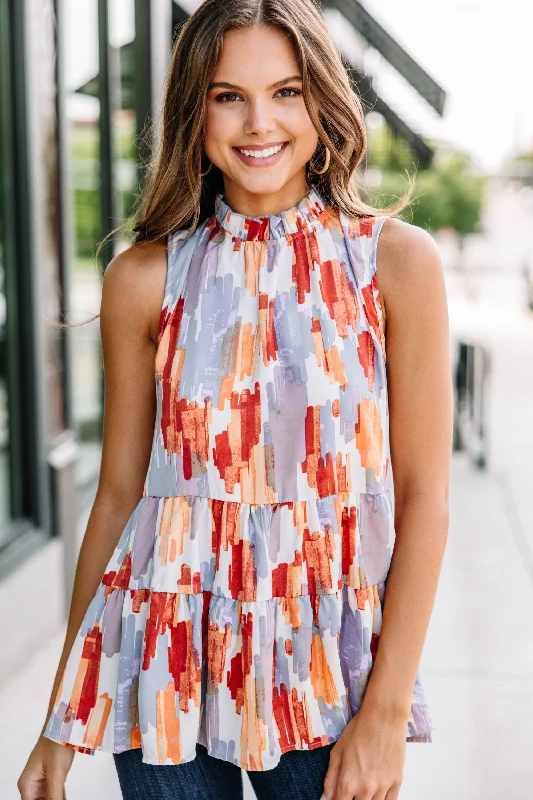 Find You Well Natural White Abstract Tank neon tank top