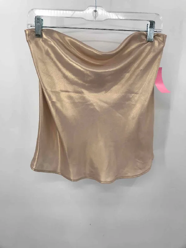 Pre-Owned By Anthropologie Gold Size Small Strapless Tank stretchy tank top