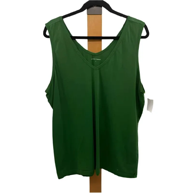 Universal standard Women's Size L Green Solid Tank vintage tank top