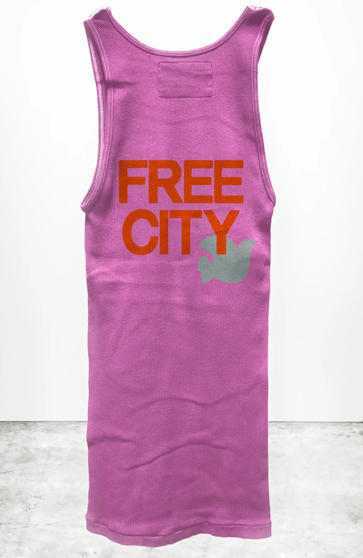 FREECITY RTU/1999 SUPERVINTAGE TANK - PINKPLANT lounge tank top