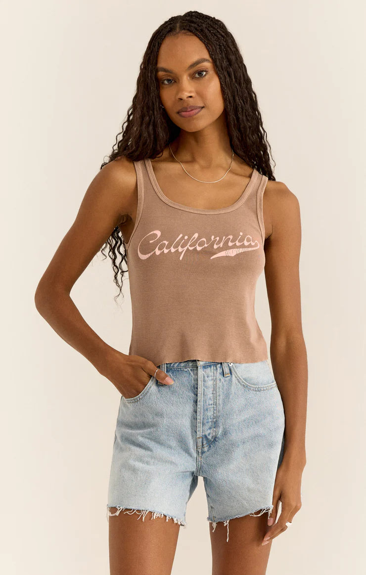 CALI SUN TRIP TANK graphic tank top